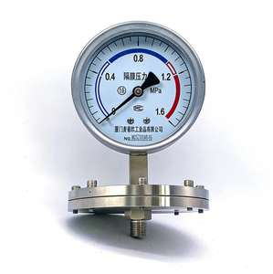 150 मिमी S316l डायाफ्राम सील वैक्यूम गेज-1 से 0 बार रासायनिक आइसोलेटर मैनोमीटर तेल से भरे शॉकप्रूफ 1/2 npt थ्रेड - Product Image 5