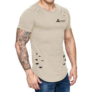 เสื้อยืดผู้ชายผ้าคอตตอนแห้งเร็วสี100% ออกแบบล่าสุดสำหรับใส่กลางแจ้ง - Product Image 4