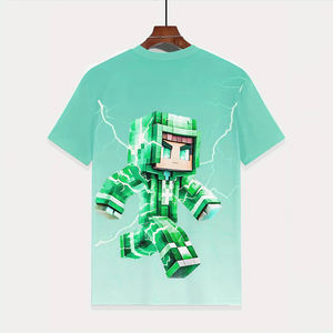 Diseña Tu Propio Logotipo, Camiseta Infantil de Manga Corta, Tejido 3D, Informal, Transpirable, de Alta Calidad, Precios Razonables en Oferta - Product Image 3