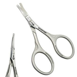 Ciseaux à cuticules courbes en acier inoxydable, durables et réutilisables, pour droitiers, manucure, pédicure, soin de la moustache, coupe-ongles pour bébé - Product Image 1