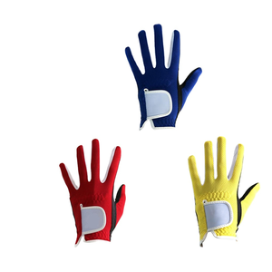 Gants de golf pour hommes en cuir Cabretta, prix d'usine, avec sangle de poignet réglable et fermeture auto-agrippante, logo et marque personnalisables, pour le sport - Product Image 1
