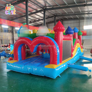 Chateau gonflable commercial combo avec toboggan et parcours obstacles pour location et evenements - Product Image 5