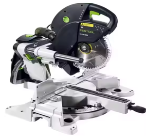 Scie à onglets coulissante double composé KS 120 neuve de haute qualité avec extracteur de poussière T-LOC + CT 48 OMT - Product Image 1