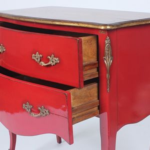 ตู้ไม้มะฮอกกานีแบบไม่มี2603สำหรับเก็บของที่มีลิ้นชัก2ชั้นและดีไซน์วินเทจแบบคลาสสิก - Product Image 4