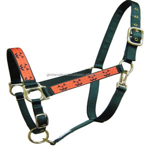 Vente en gros de licol en nylon équestre avec ruban cousu de créateur Produit de course de chevaux personnalisé et durable de haute qualité à bas prix - Product Image 1