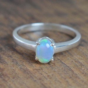 Tendance 925 argent Sterling opale pierre précieuse bague bijoux à la main argent Boho Style bague bijoux pour femmes cadeau pour les filles - Product Image 2