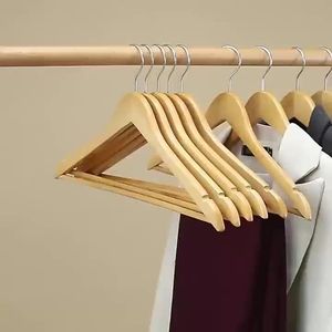 PERCHA DE ROPA DE MADERA SÓLIDA GUERRA PARA vestidor Baño Sala de estar-para abrigo Pantalón Traje Camisa Todos los accesorios de tela - Product Image 4