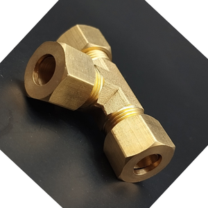 Áp lực cao bspt Brass mạ Công Đoàn TEE chất lượng BT Brass phù hợp cho hệ thống đường ống nén xử lý bề mặt - Product Image 3