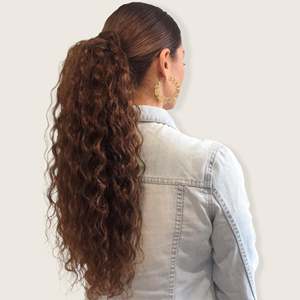 Extensiones de Cabello Humano con Cordón para Cola de Caballo, Rizado Afro, Color Negro Intenso - Product Image 4