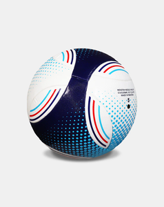 Balón de fútbol consolidado térmico de PU con logotipo personalizado de tamaño 5, balones de fútbol de nivel de competición profesional con stock disponible - Product Image 4