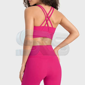 สปอร์ตบราเซ็กซี่ไร้ตะเข็บสำหรับผู้หญิงชุดเล่นโยคะเล่นยิมผ้าฝ้ายปรับสายได้เสื้อออกกำลังกายฟิตเนสออกกำลังกายน้ำหนักเบามาใหม่ - Product Image 3