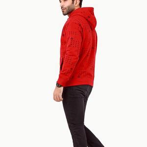 เสื้อมีฮู้ดผ้าฟลีซผ้าฝ้ายโอเวอร์ไซส์สำหรับผู้ชายเสื้อครอปแบบหนา500/400gsm สีล้วน - Product Image 3