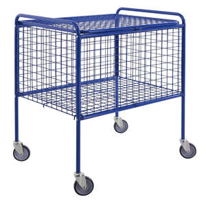Multi-Use Network <b>Trolleys</b> Four-<b>Wheel</b> Roll Container Customizable OEM for Shopping Storage Industrial Aluminium Metal Steel Mesh - Product Image 1