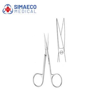 Juego de instrumentos quirúrgicos de acero inoxidable con tijera de iris manual para cirugía general - Product Image 6