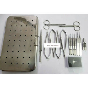 Juego de Microinstrumentos Castroviejo, Kit Quirúrgico de Oftalmología, Acero Inoxidable de Pakistán, Manual, Reutilizable, Grado A+, Certificado MOL, CE - Product Image 1