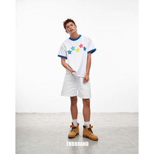 เสื้อยืดทรงบ็อกซี่แบบยูนิเซ็กซ์ ไซส์พลัส ผลิตตามแบบ ODM OEM ผ้าทอ 100% คอตตอน/โพลีเอสเตอร์ พิมพ์ลายโอเวอร์ไซส์ แห้งเร็ว เป็นมิตรกับสิ่งแวดล้อม สำหรับผู้ชายและผู้หญิง - Product Image 4