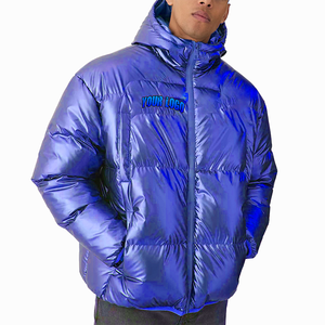 Chaqueta de Burbuja para Hombre de Buena Calidad, Diseño Nuevo 2024, Impresa, Servicios OEM, Último Modelo, Manga Larga, Personalizada, de Lona, Impermeable, con Capucha - Product Image 1