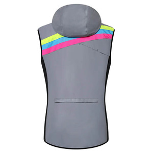 Venta al por mayor de excelente calidad ciclismo chaleco reflectante a prueba de viento sin mangas bicicleta chaleco en estilo único - Product Image 6