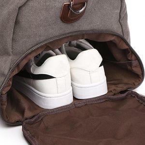 Bolsa de lona de viaje de alta calidad personalizada al por mayor, bolsas de lona de gran capacidad de lujo para viajes de fin de semana, bolsas de lona con cremallera, bolsas de equipaje - Product Image 5