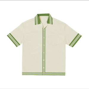 New Fashion Wear Men's Turn-down <b>Collar</b> Dress Shirts Spring Knitted Custom Printed Stylish Cotton B2B Ready - Product Image 1