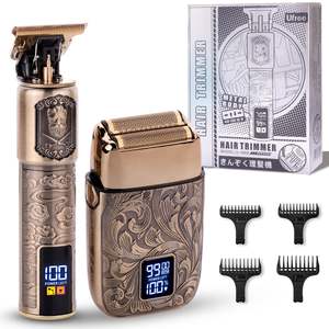 Afeitadora Eléctrica Recargable, Recortadora de Barba para Hombres, Afeitadora de Precisión, Cortadora de Pelo para Cara y Cuerpo, Kit Inalámbrico - Product Image 3