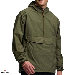 Hot Selling Men's Winter Waterproof Hooded Soft Shell Rain Jacket with Front Logo-Lightweight for Outdoor <b>Camping</b> Hiking Running - Product Image 4