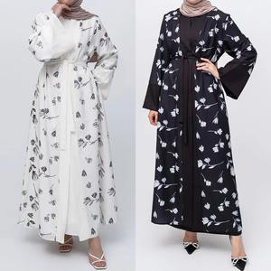 Thobe / Thawb Boutique Vêtements Femmes Musulman Abayas Robe Mode Musulman Caftan Floral Longue Robe Abaya Fournisseurs Pas Cher Prix - Product Image 5