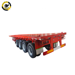 Semirremolque de Plataforma Plana de Acero Usado de 4 Ejes y 40 Pies, Capacidad de 80 Toneladas para Transporte de Contenedores - Product Image 6