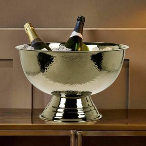 Tazón grande Maxfresh Punch, tazón de hielo de Metal para enfriador de vino, tazón de hielo de champán de acero inoxidable para celebración - Product Image 6