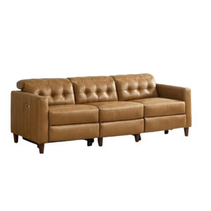 เก้าอี้รับประทานอาหารหรูหราวิลล่าเก้าอี้โซฟาบ้านที่ทันสมัยห้องนั่งเล่นโซฟาสามที่นั่งจากไม้สัก - Product Image 3