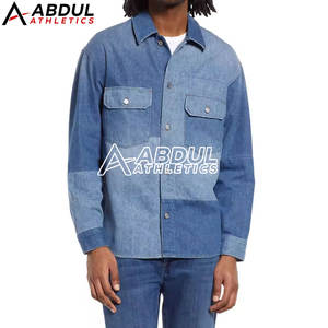 Chemise en jean pour homme respirante, fabriquée dans un matériau de haute qualité, best-seller pour adultes - Product Image 2