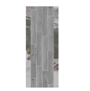 กระเบื้องพอร์ซเลนสีเทาไม้เมืองที่ติดทนนานขนาด200x1200มม. พร้อมพื้นผิวไม้ที่ป้องกันการลื่นเหมาะสำหรับการส่งออก - Product Image 1