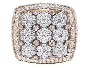 Anillo de campeón de moissanita de lujo para hombres VVS Diamond 925 Sterling Silver Hip Hop Jewelry - Product Image 5