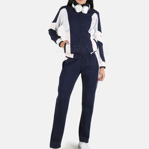 ชุดวอร์มสองชิ้นสำหรับสตรีผ้าฝ้ายสี100% คุณภาพสูง - Product Image 4