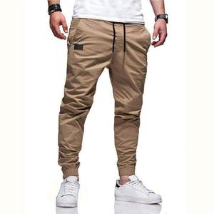 Pantalones Cargo Multibolsillos Nuevos, Pantalones y Pantalones Cargo Personalizados con Elástico para Hombre, Talla Grande, Color Sólido, Cuerda Elástica, Pantalones Casuales - Product Image 4