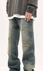 Pantalones de Hombre con Cordón Ajustable, Estilo Hip Hop, Diseño Personalizado, Cómodos, Transpirables, Ecológicos, de Lona, Corte Holgado, para Invierno - Product Image 3