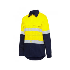 Ropa de trabajo de seguridad a rayas, polos reflectantes de poliéster 100%, mono ajustado, protector, transpirable, ignífugo, Material Nomex - Product Image 5