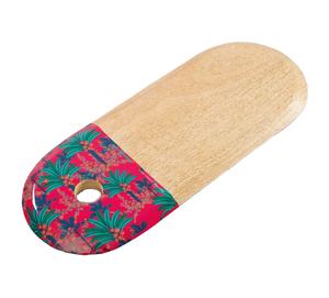 Tabla de cortar con estampado de esmalte de madera para el desayuno, utensilio de cocina, tabla de cortar, queso, fruta - Product Image 1