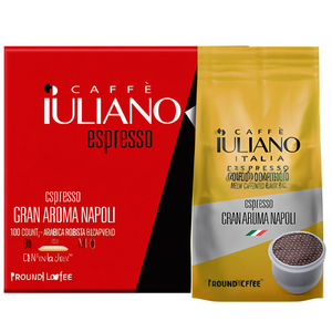 Caffè Iuliano Espresso Gran Aroma Napoli Capsule Compatibili 100 Pezzi - Miscela Arabica Robusta Gusto Morbido Caffeinato - Product Image 3