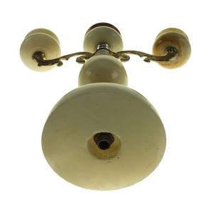 Bougeoir Onyx chandelier marbre, Candélabre en marbre, Laiton Onyx Double Deux Bougeoirs - Product Image 5