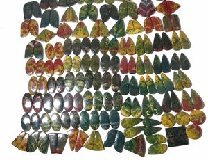 Vente en gros de pierres précieuses naturelles en pierre de sang, paire de cabochons, pierres précieuses en vrac, haute qualité, paire de pierres précieuses en pierre de sang naturelle pour la fabrication de bijoux - Product Image 5