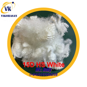 Almohadas de relleno de reciclado 100% poliéster de alta calidad 15D HS Material de relleno de grapas Vikohasan siliconizado hueco blanco - Product Image 6