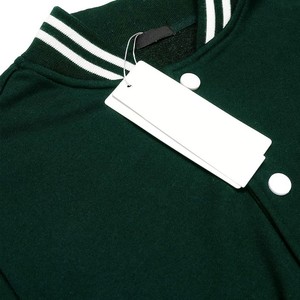 Chaqueta Universitaria de Diseño Personalizado para Hombre, Color Sólido, Secado Rápido, Impermeable, de Lona, con Cuello Cuadrado, Forro Polar, Letras, MOQ Bajo - Product Image 6