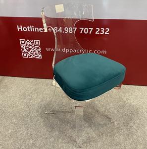 Silla de comedor plegable de acrílico transparente de policarbonato para el hogar, oficina, apartamento, uso en Hotel, diseño moderno - Product Image 2