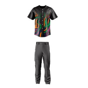 Uniforme de baseball unisexe, nouveau modèle, séchage rapide, respirant, 100% polyester, léger, ensembles pour adultes, jeunes, tailles plus grandes, softball, été - Product Image 5