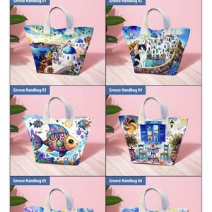 Printed Bohemian Women's Canvas <b>Handbag</b> for Shopping - Product Image 1