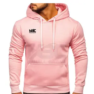 Clothing Manufacturers Custom Wholesale Light Pink Hoodies Men Sweatshirts Made In Pakistan.