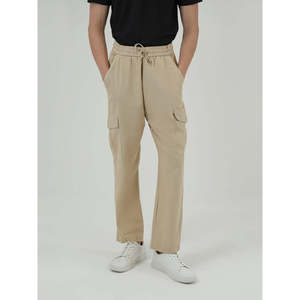 Pantalones Cargo FUJIKO de Corte Holgado, 100% Algodón Canvas, Cintura Elástica, Cierre Personalizable con Cremallera, Pliegues Rectos, Disponibles en Tallas XL a 6XL, en Varios Colores - Product Image 1