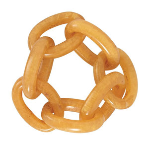 Porte-rond de serviette en résine pour pièce de design en chaîne avec accessoires de cuisine de mariage royal et de fête - Product Image 1