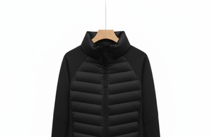 Blouson matelassé pour femme |   Doublure en polaire chaude pour l'hiver |   Manches longues coupe-vent style équestre |   Manteau d'extérieur noir de haute qualité |   Point - Product Image 3
